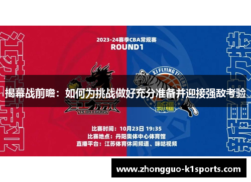 揭幕战前瞻：如何为挑战做好充分准备并迎接强敌考验